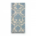 Italian Wall Decoration, Beige with Blue, Length 10 m, Width 0.73 m, Model 25013