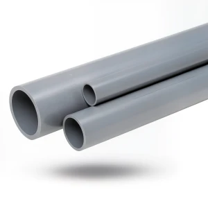 مواسير UPVC مقاس ¼ 1 إنش جدول 80 سمك 4.85 مم لون رمادي