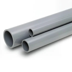 مواسير UPVC جدول 80 مقاس ½ 1 إنش سمك 5.08 مم لون رمادي