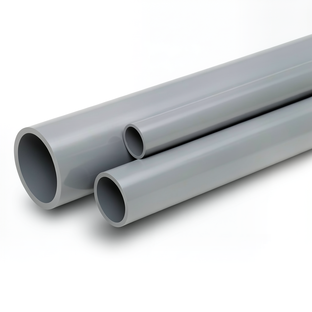 UPVC Pipes Schedule 80 Size 1 ½ inch Thickness 5.08 mm Gray Colour