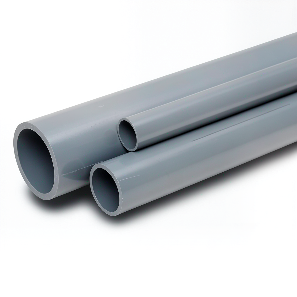 مواسير UPVC مقاس 2 ½ إنش جدول 80 سمك 7.01 مم لون رمادي