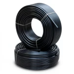 أنابيب HDPE ضغط 10 بار قطر خارجي 125 مم سمك 11.4 مم لون أسود