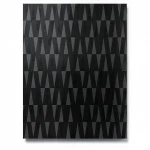 German Wall Covering, Black Color, Length 10 m, Width 0.53 m, Model 10061-15