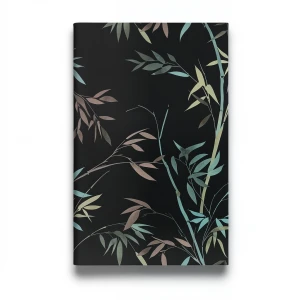 German Wall Decoration Leaf-patterned 10x0.53 m Black