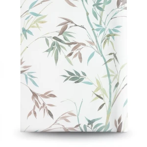 Leaf-patterned Wallpaper 10x0.53 m White, Model 10388-18