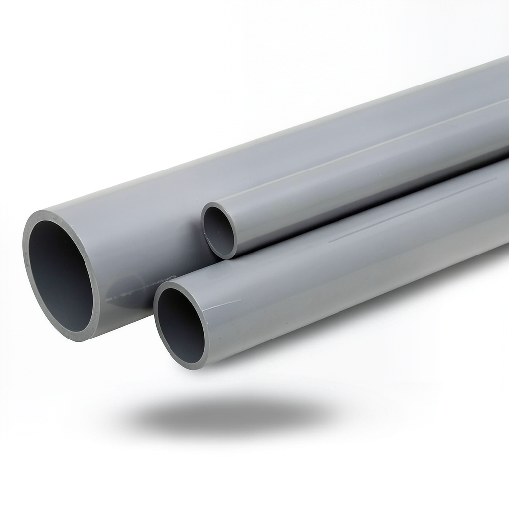 UPVC Pipes National Kham Schedule 80 Size ¾ Inch Thickness 3.91 mm Gray