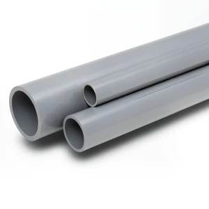 مواسير UPVC الوطني جدول 80 مقاس 1 إنش سمك 4.55 مم لون رمادي