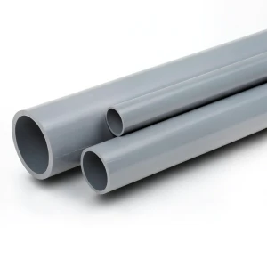 مواسير UPVC جدول 80 مقاس ½ 1 إنش سمك 5.08 مم لون رمادي