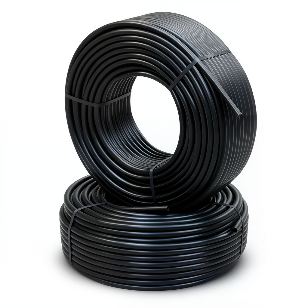 أنابيب HDPE PE 100 ضغط 20 بار قطر خارجي 125 مم سمك 14 مم لون أسود