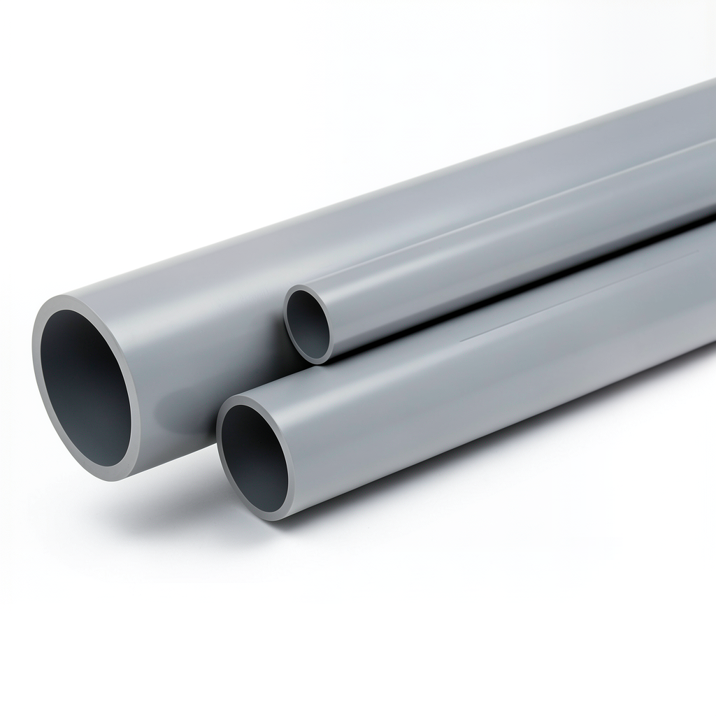 UPVC Pipes National Kham Schedule 80 Size ½ Inch Thickness 3.73 mm Gray