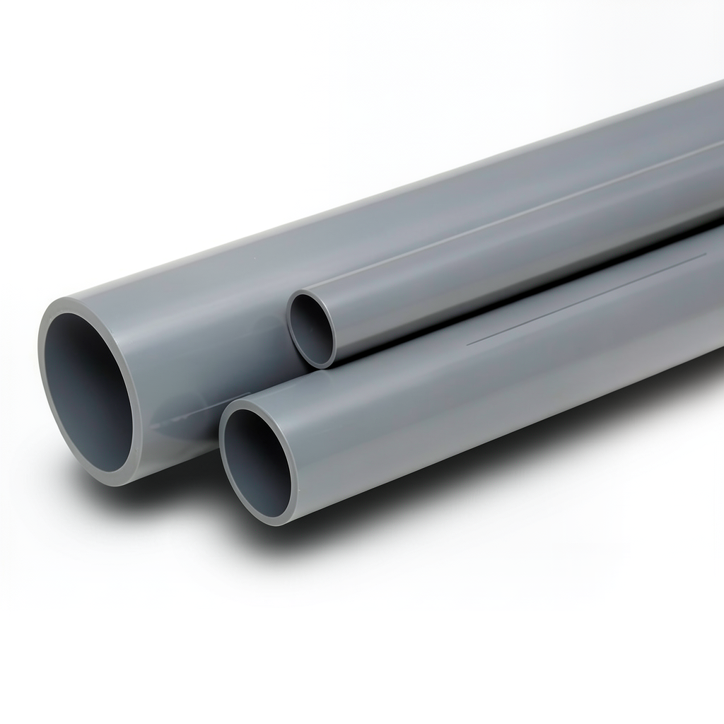 UPVC Pipes Schedule 80 Size 1 ½ inch Thickness 5.08 mm Gray Colour