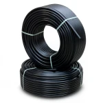 أنابيب HDPE PE 100 ضغط 20 بار قطر خارجي 32 مم سمك 3.6 مم لون أسود