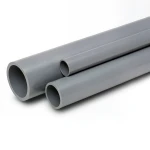 UPVC Pipes Schedule 80 Size 4 Inch Thickness 8.56 mm Gray