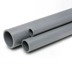 مواسير UPVC جدول 80 مقاس 4 إنش سمك 8.56 مم لون رمادي