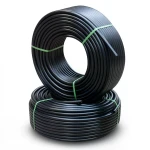 أنابيب HDPE PE 80 ضغط 16 بار قطر خارجي 50 مم سمك 5.6 مم لون أسود
