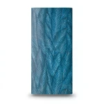 Leaf-patterned Wallpaper Length 10 m, Width 0.53 m, Blue Color, Model 10391-19