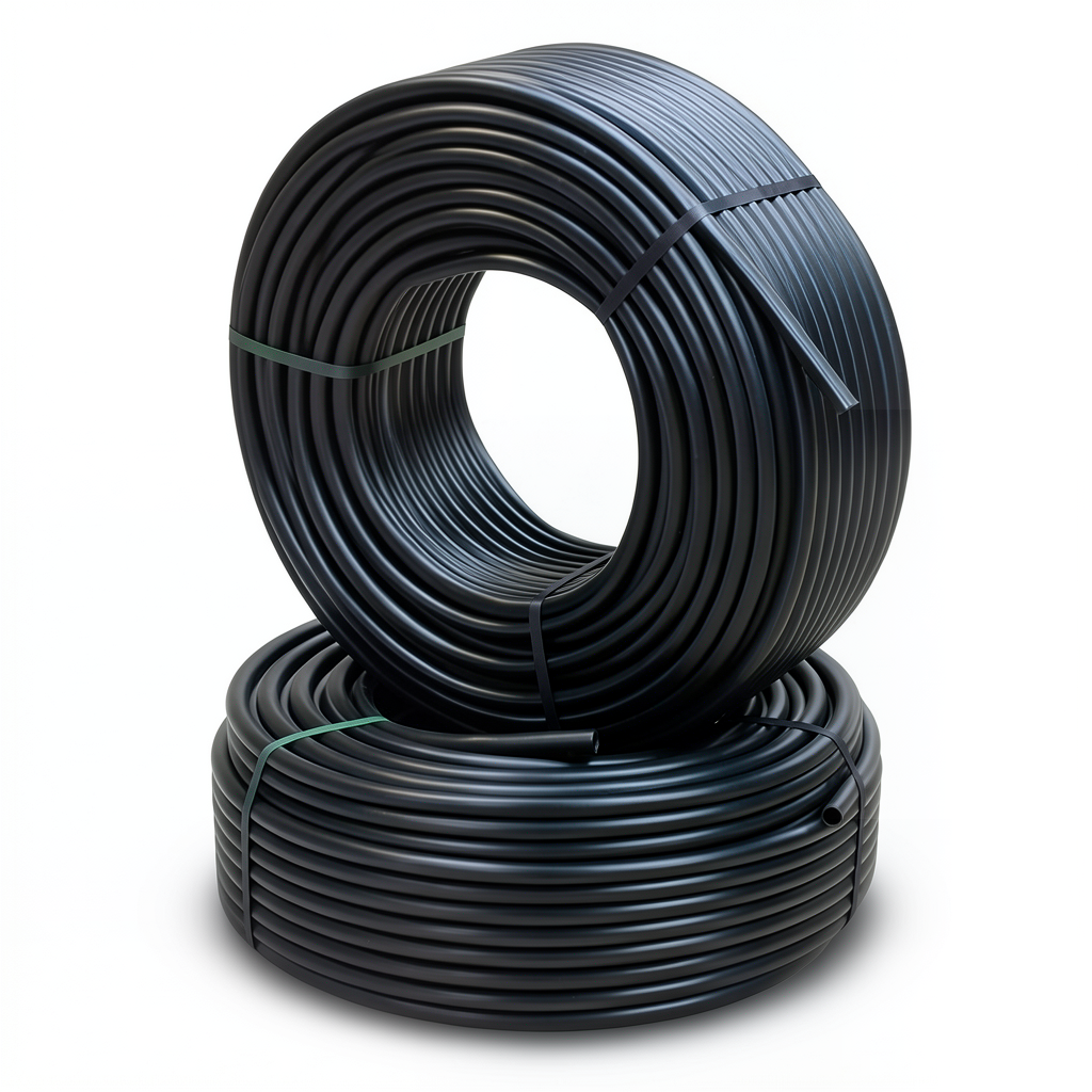 HDPE Pipes PE 80 Pressure 16 Bar Outer Diameter 20 mm Thickness 2.3 mm Black