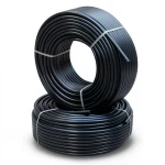أنابيب HDPE PE 100 ضغط 20 بار قطر خارجي 90 مم سمك 10.1 مم لون أسود