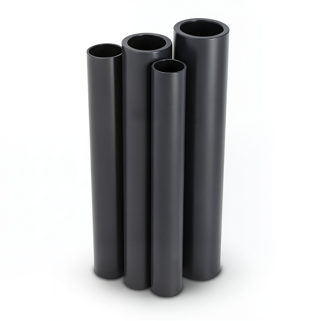 مواسير HDPE PE 80 ضغط 16 بار قطر خارجي 140 مم سمك 15.7 مم لون أسود