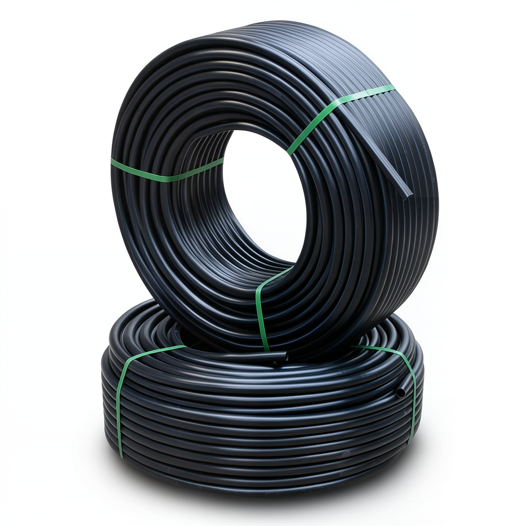 أنابيب HDPE PE 100 ضغط 20 بار قطر خارجي 50 مم سمك 5.6 مم لون أسود