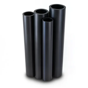 مواسير HDPE PE 100 ضغط 20 بار قطر خارجي 140 مم سمك 15.7 مم لون أسود