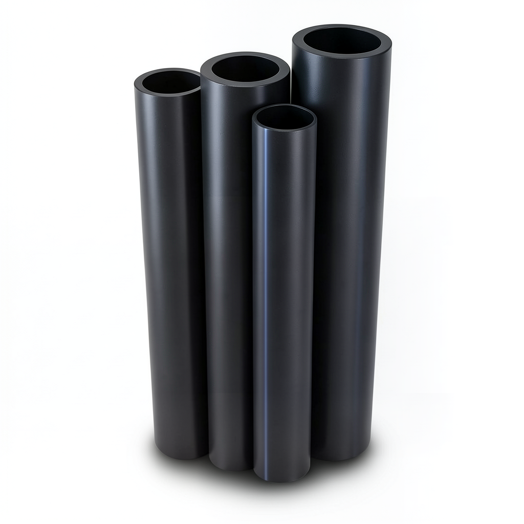HDPE Pipes PE 100 Pressure 20 Bar 140 mm OD Thickness 15.7 mm Black