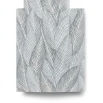 Leaf-patterned Wallpaper Length 10 m, Width 0.53 m, Gray Color, Model 10391-35