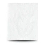 Leaf-patterned Wallpaper 10 m Length, 0.53 m Width, White Color