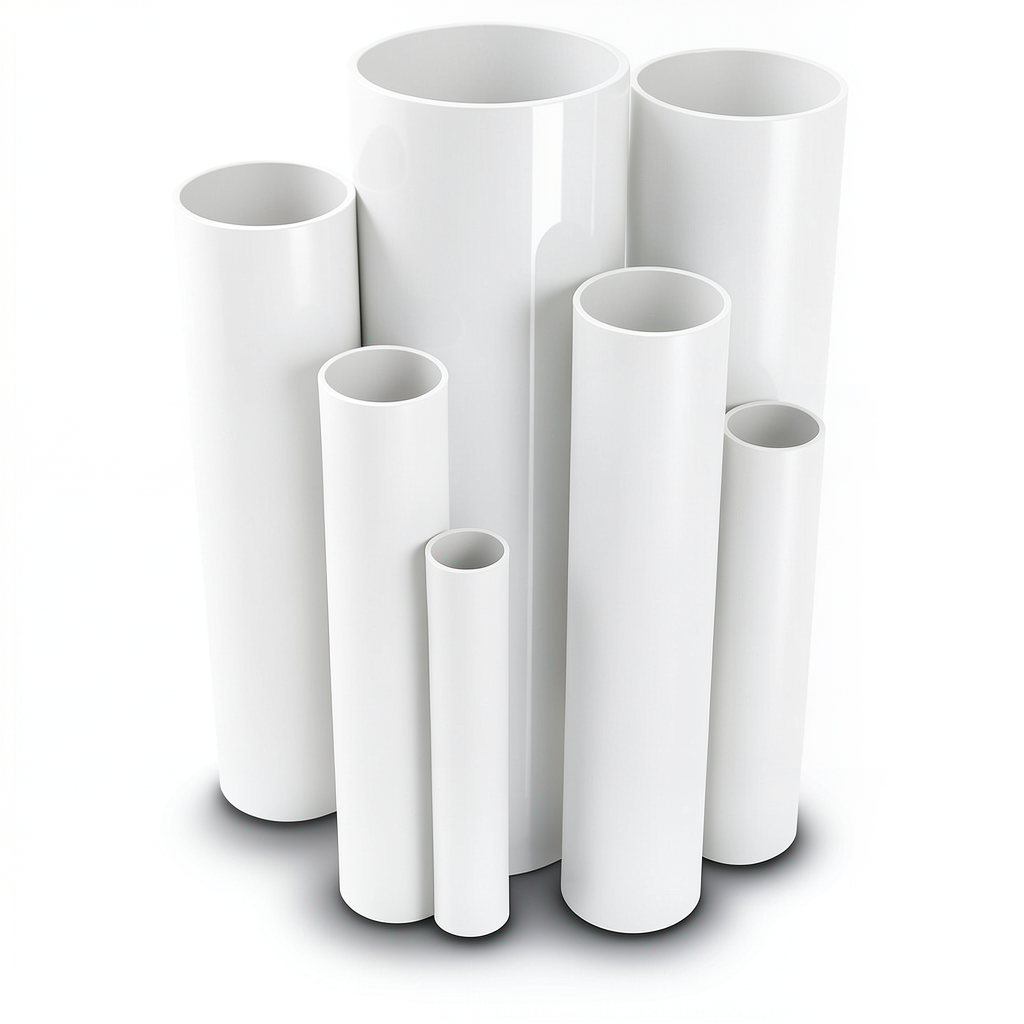 مواسير UPVC ضغط اسمي 16 بار قطر خارجي 16 مم سمك 1.2 مم لون أبيض