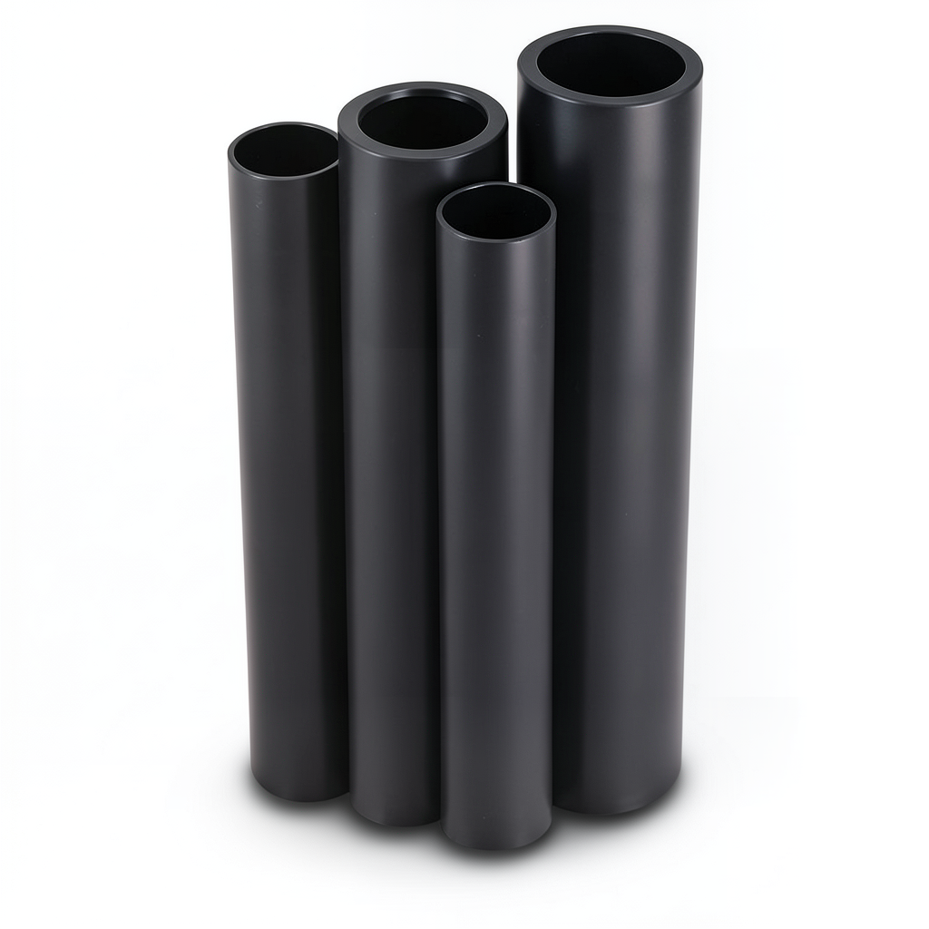 مواسير HDPE PE 80 ضغط 16 بار قطر خارجي 140 مم سمك 15.7 مم لون أسود