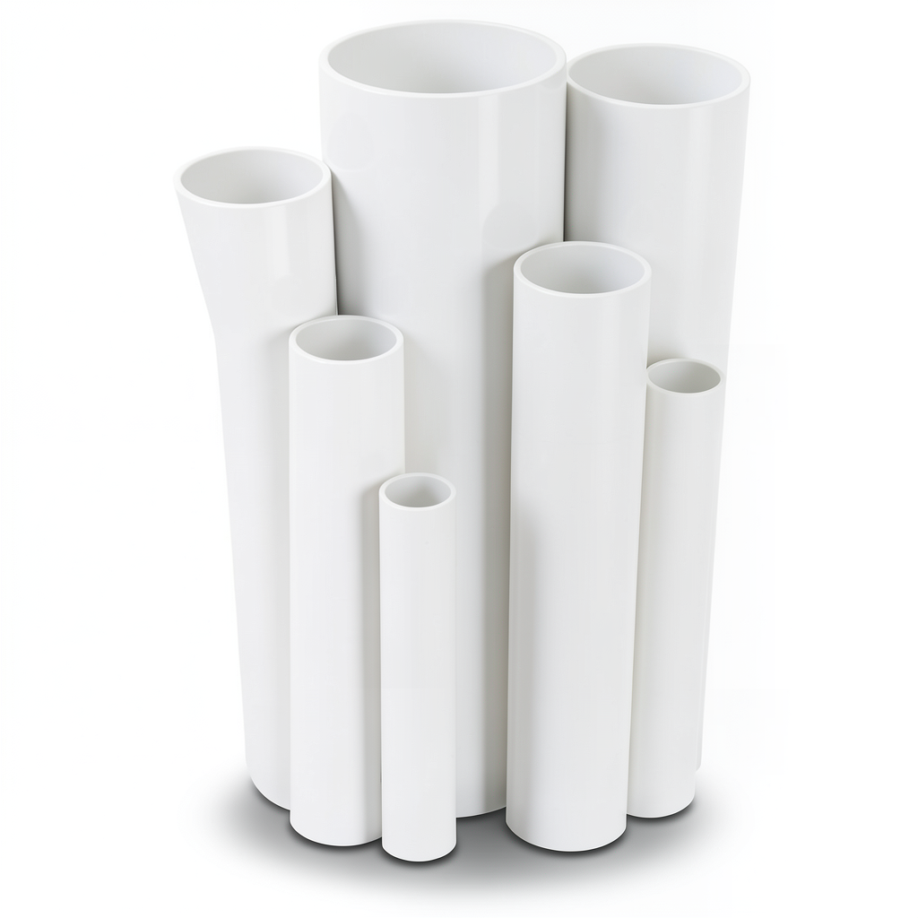 مواسير UPVC ضغط 16 بار قطر خارجي 25 مم سمك 1.9 مم لون أبيض
