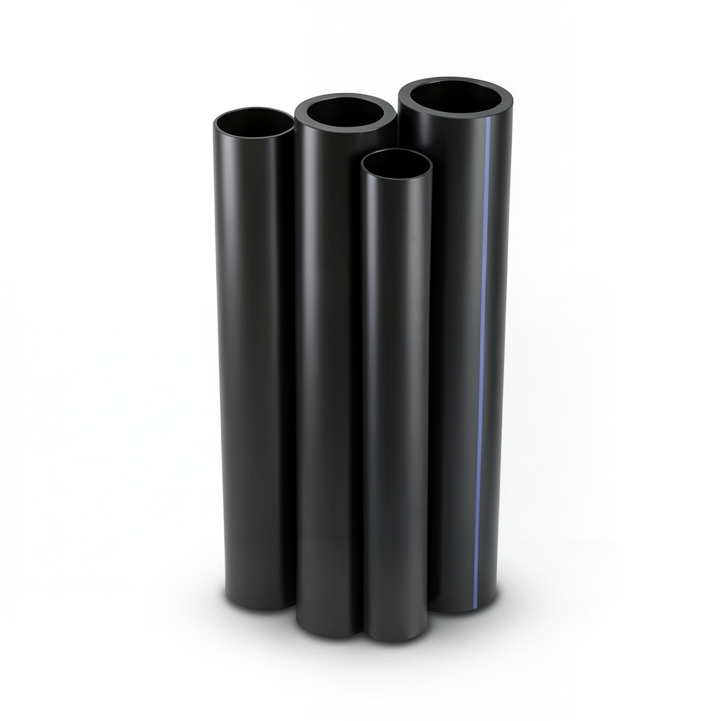 HDPE Pipes PE 100 Pressure 20 Bar 160 mm OD Thickness 17.9 mm Black
