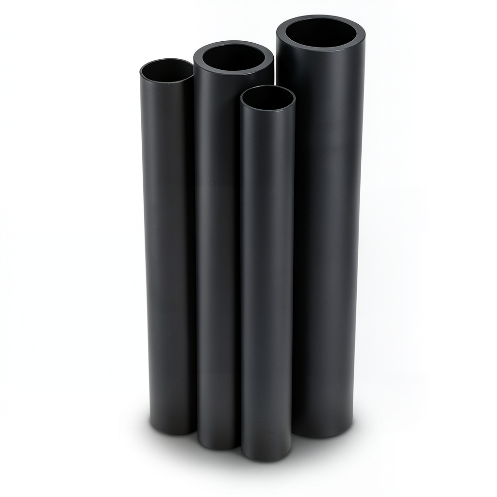 مواسير HDPE PE 80 ضغط 16 بار قطر خارجي 180 مم سمك 20.1 مم لون أسود