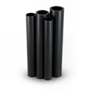 مواسير HDPE PE 80 ضغط 16 بار قطر خارجي 200 مم سمك 22.4 مم لون أسود