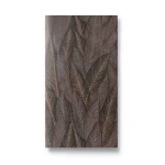 Leaf-patterned Wallpaper 10 m Length, 0.53 m Width, Brown Color