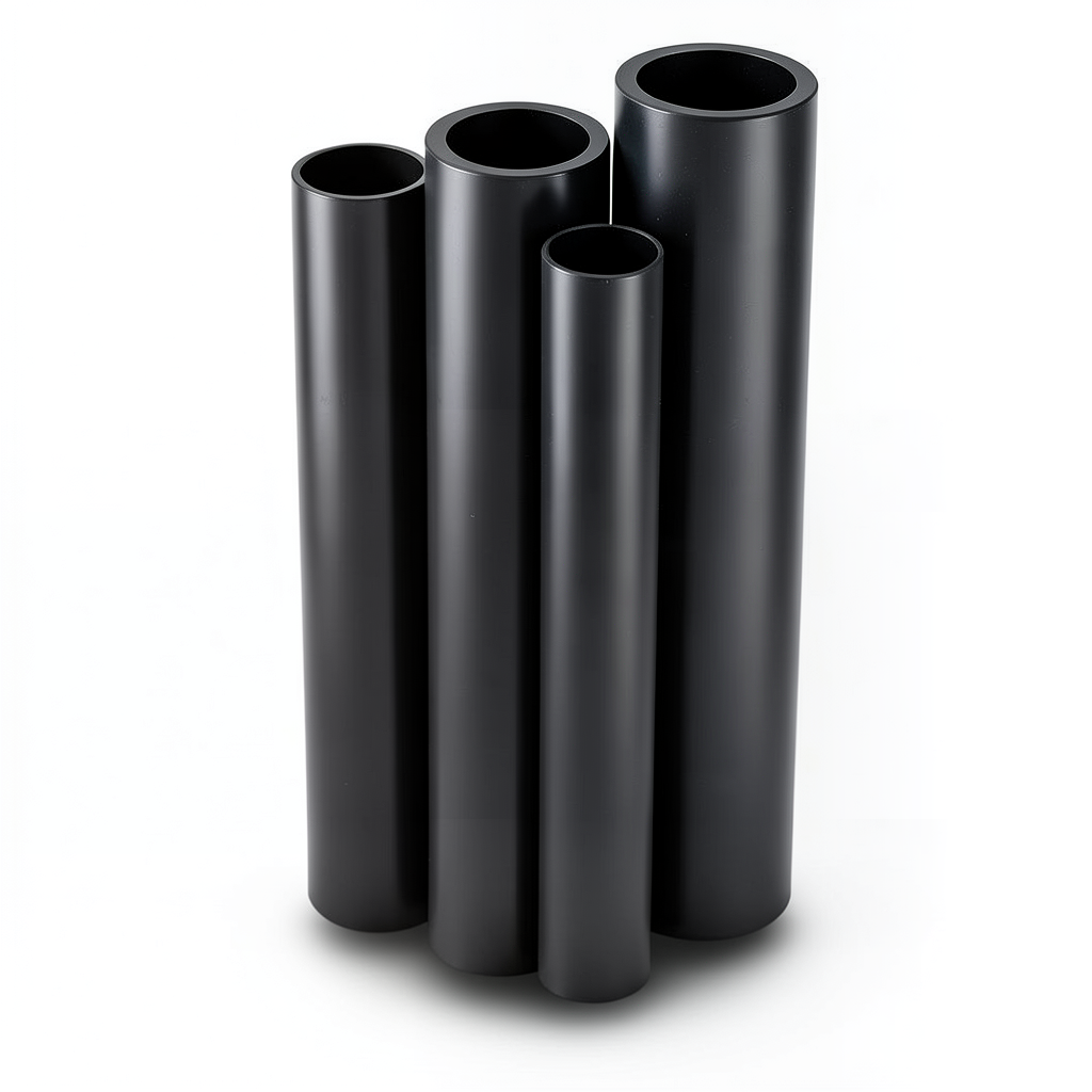 مواسير HDPE PE 80 ضغط 16 بار قطر خارجي 250 مم سمك 27.9 مم لون أسود
