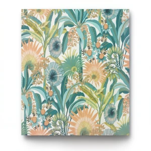 Wallpaper Multi-colored Leaf-patterned Design 10 x 0.53 m, Model 10390-18