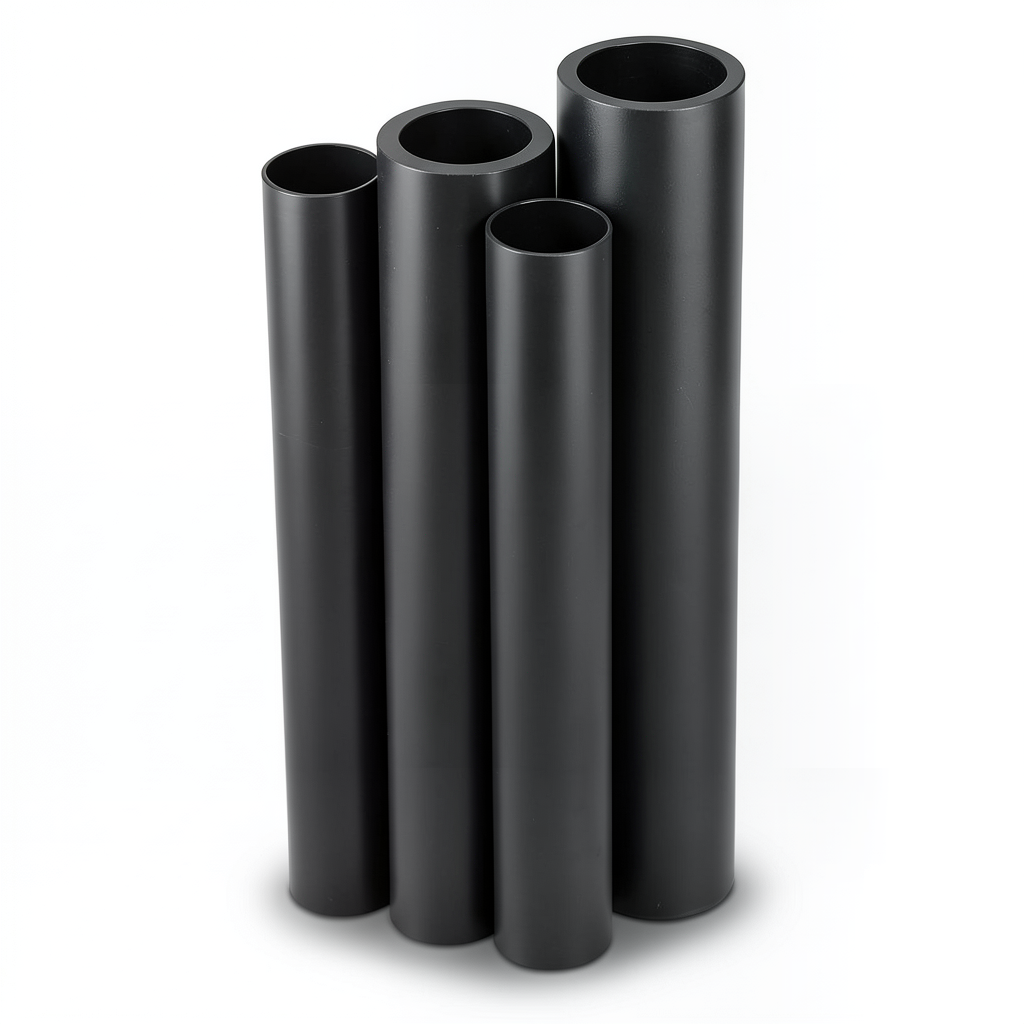 أنابيب HDPE PE 80 ضغط 16 بار قطر خارجي 280 مم سمك 31.3 مم لون أسود