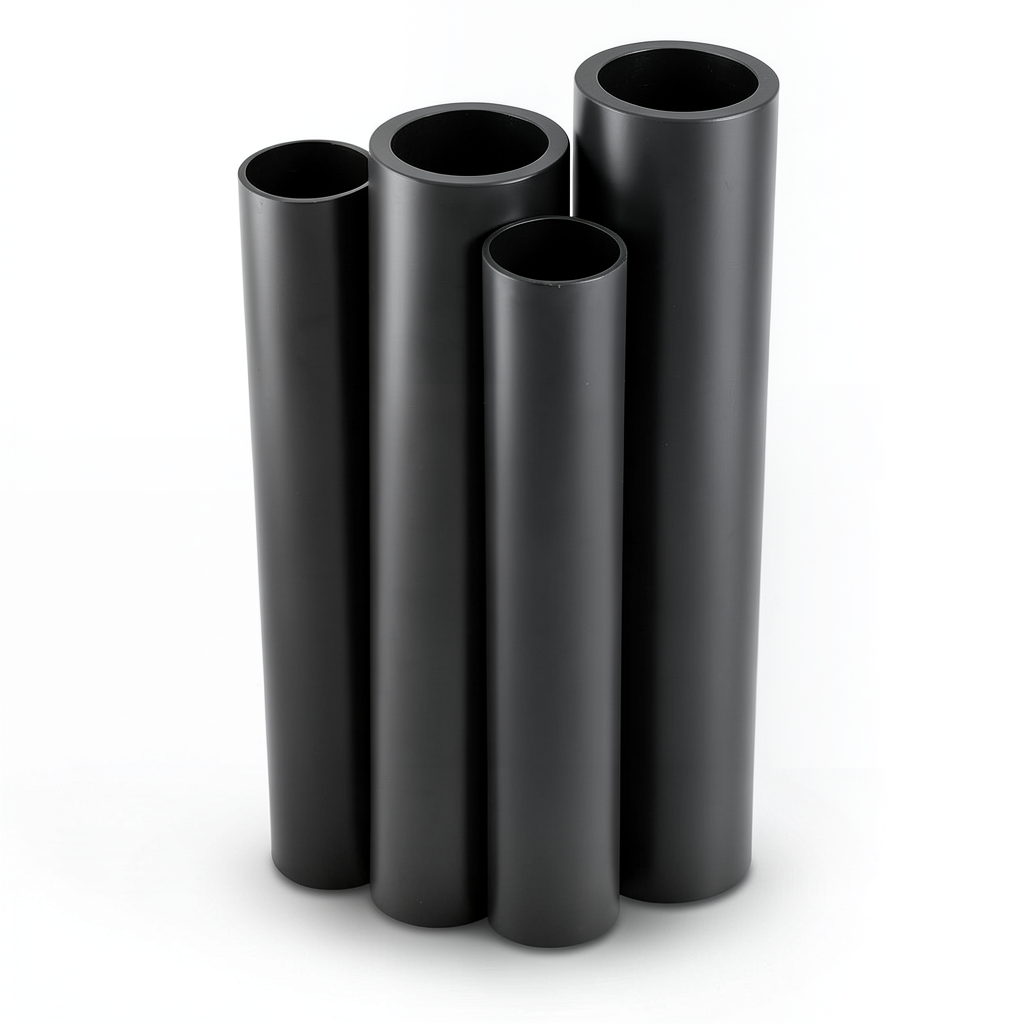 HDPE Pipes PE 80 Pressure 16 Bar 315 mm OD Thickness 35.2 mm Black