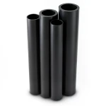 مواسير HDPE PE 100 ضغط 20 بار قطر خارجي 355 مم سمك 39.7 مم لون أسود