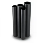 HDPE Pipes PE 80 Pressure 16 Bar 400 mm Diameter 44.7 mm Thickness Black