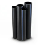 HDPE Pipes PE 100 Pressure 20 Bar Diameter 450 mm Thickness 50.3 mm Black