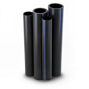 مواسير HDPE PE 100 ضغط 20 بار قطر 450 مم سمك 50.3 مم لون أسود