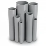 UPVC Pipes Modern Technology Nominal Pressure 4 Bar Outside Diameter 200 mm Thickness 4 mm Gray Colour