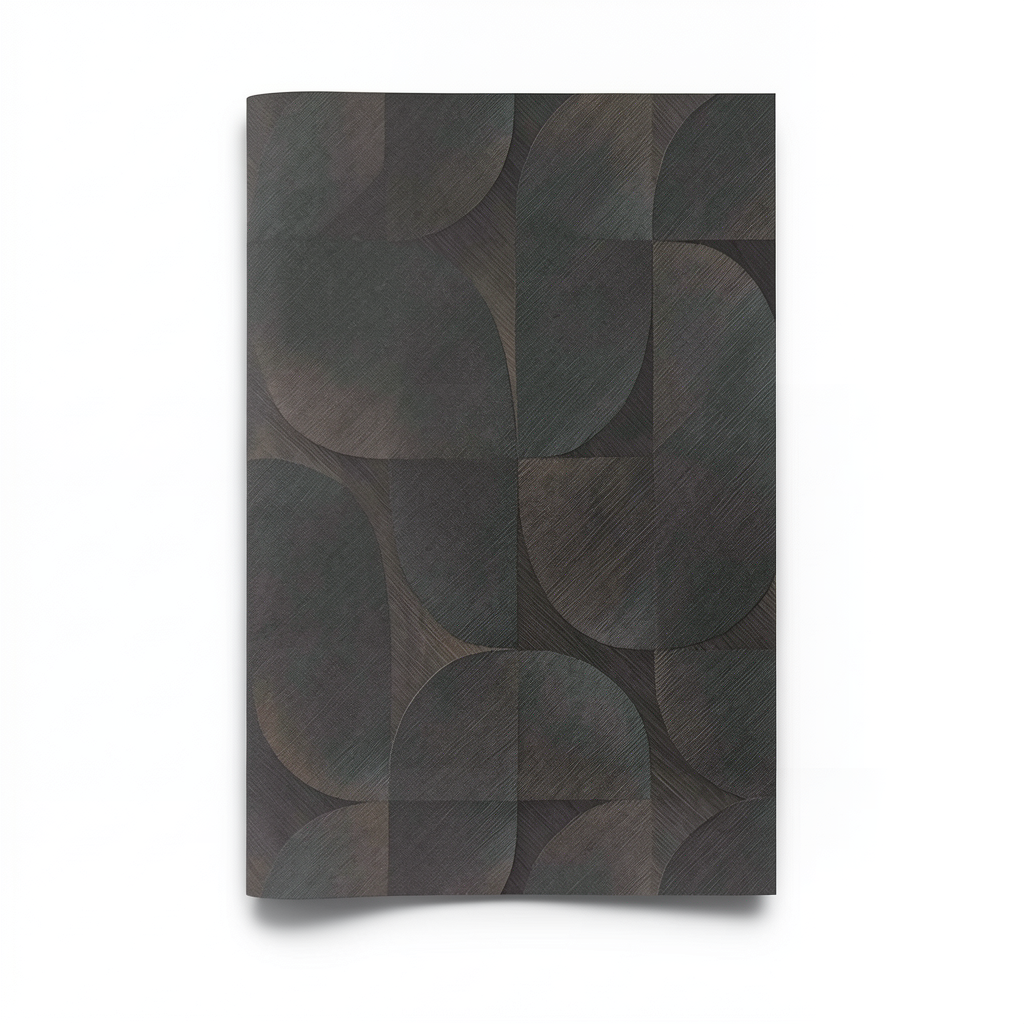 Geometric Wallpaper 10x0.53 m Dark Brown, Model 10392-15