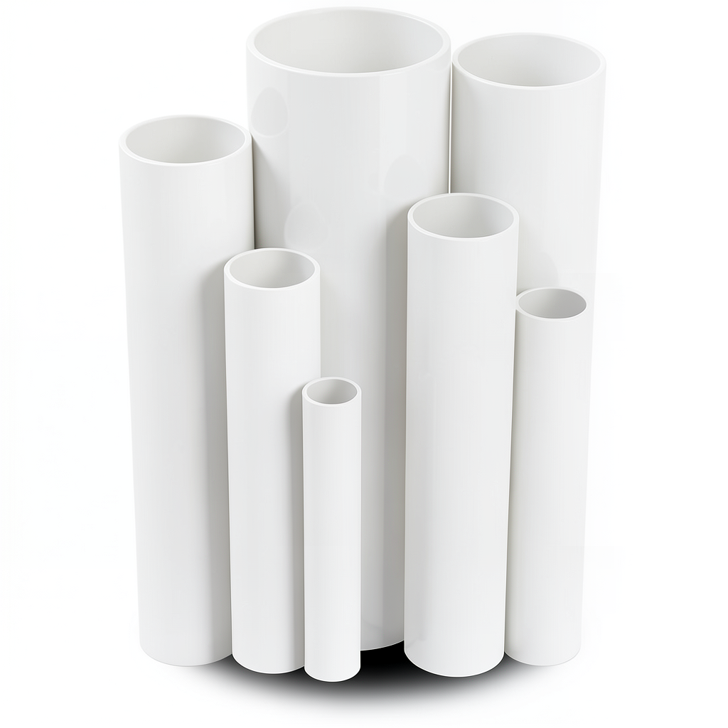 مواسير UPVC ضغط 16 بار قطر خارجي 25 مم سمك 1.9 مم لون أبيض