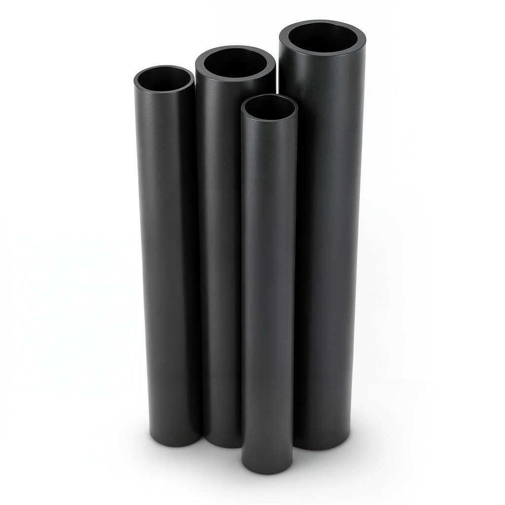 مواسير HDPE PE 100 ضغط 20 بار قطر خارجي 160 مم سمك 17.9 مم لون أسود