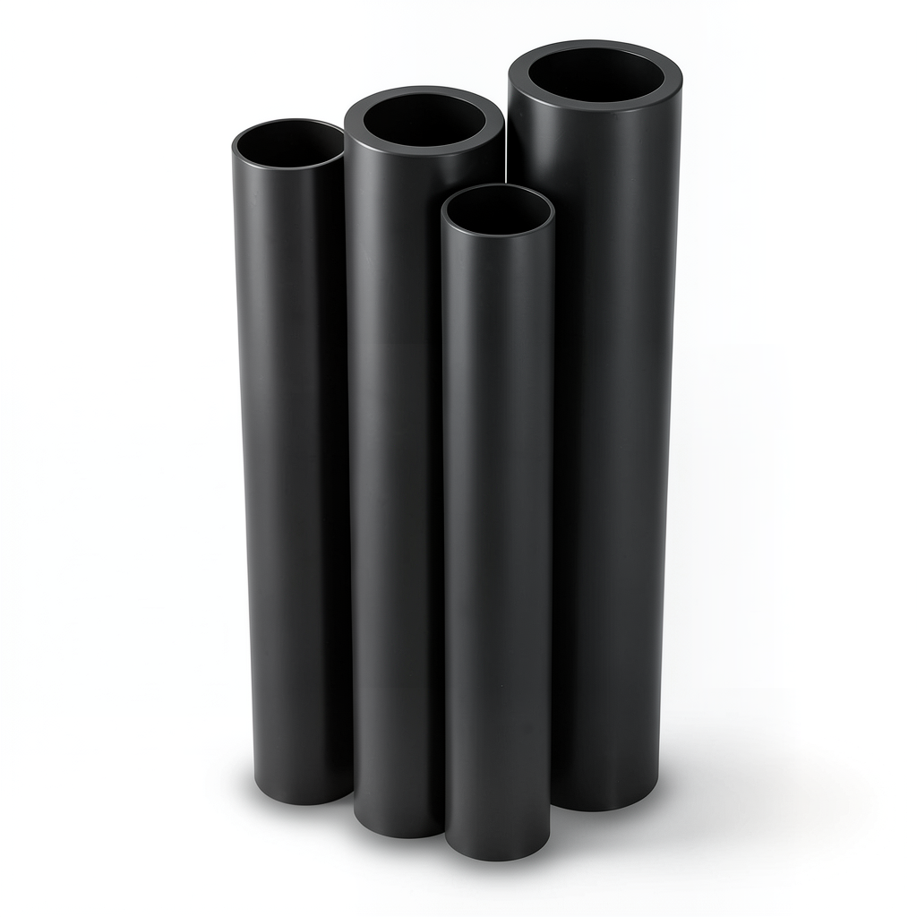HDPE Pipes PE 100 Pressure 20 Bar Outside Diameter 180 mm Thickness 20.1 mm Black