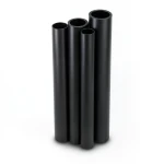 HDPE Pipes PE 80 Pressure 16 Bar Outside Diameter 200 mm Thickness 22.4 mm Black