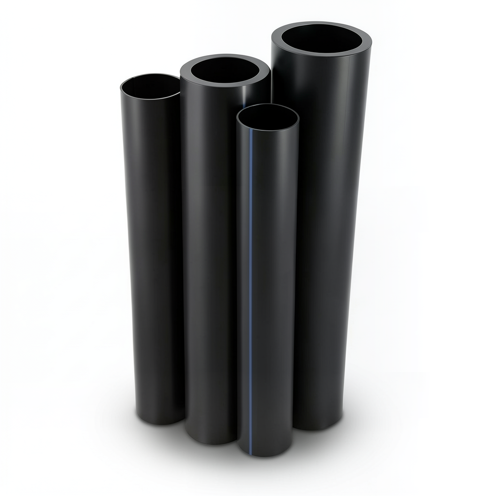 Al-Rajhi HDPE Pipes PE 80 Pressure 16 Bar Outside Diameter 225 mm Thickness 25.2 mm Black
